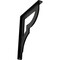 Ekena Millwork Bradford Wrought Iron Bracket, (Single center brace), Powder Coated Black 1 1/2"W x 10"D x 12"H BKTM01X10X12SBR - alternate 1